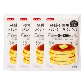 Mitake Gluten Free Pancake Mix, 7.1 oz (200 g), 4 Bags Vegan Pancakes