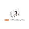 METALLIXITY Roll-In Spring T Nuts M8x20mm 25pcs Carbon Steel Spring