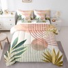 Erosebridal 7 Pcs Mid Century Boho Comforter Set Queen Abstract