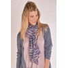 styleBREAKER 01016205 Women's Scarf with Colourful Overlapping Stripes Pattern Lightweight