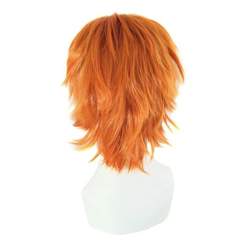 Generic / Peluca Corta Naranja De Los Hombres Vestido De