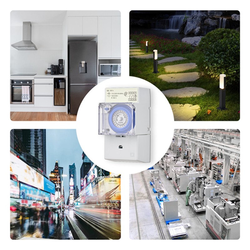 Mechanical 24 Hours Timer Switch AC 110-230V 30 Minutes Interval