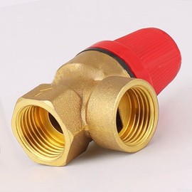 Safety Valve, Boiler Safety Pressure Relief Valve, 1/2" Pressure Relief Valve, Pressure Level 3 Bar to 6 Bar, Drain Valve, Water Oil (3 bar)