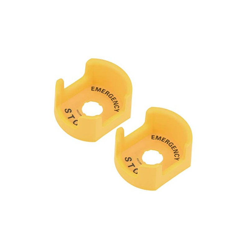 uxcell 22mm Push Switch Button Protective Cover With Emergency Stop