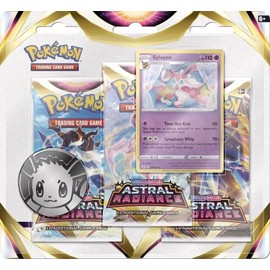 Pokemon Tarjetas SAS10 Astral Radiance 3pk Blister -Sylveon