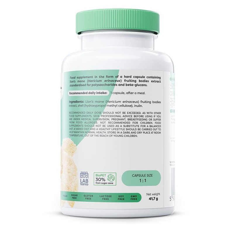 Osavi Lion's Mane, 600mg - 60 Vegan caps