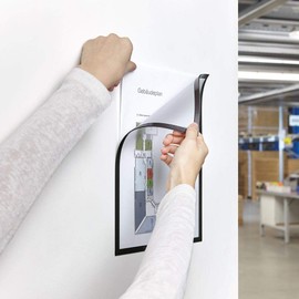 magnetoplan 1130312 Magnetofix Magnetic Frame A4 Black Pack of 5