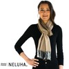 NELUHA Pashmina Scarf Brown Paisley Patterned for Men and Women