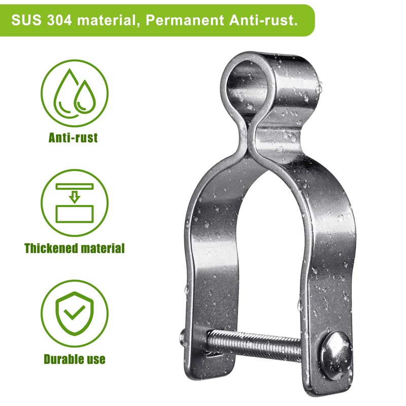 Insaga 304 Stainless Steel Gate Hinges 2Pcs for 1-7/8" Chain