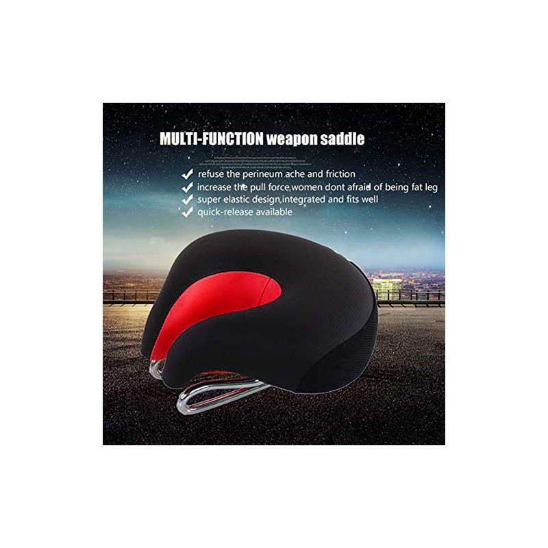 Bike Seat Ergonomic Mountain Bike Cycling Bicycle Noseless Shape Saddle