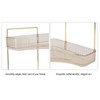 2 Tier Corner Bathroom Countertop Organizer Space Saving Easy Assembly
