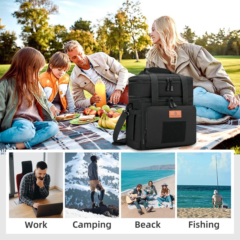 Tactical Lunch Box, Large Expandable Insulated Lunch Bag, Durable Waterproof