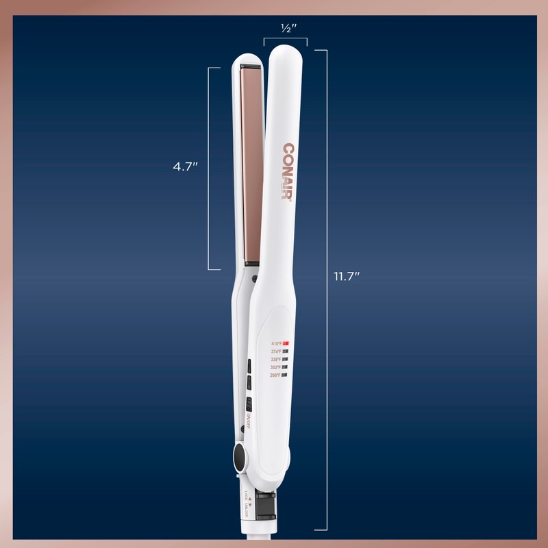 Conair Conair Double Ceramic Flat Iron, 1/2-inch