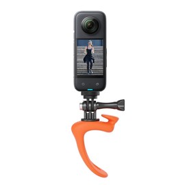 Elastic Handlebar Pole Mount for GoPro / Insta360 / Osmo Action 5 4 3 2 1 / Osmo Pocket 3 / SJCAM (Orange)