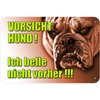 Dangerous Biting Dog Caution Sign Made of Aluminium Composite Material