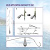 TaoTaoChong Angelgewichte Inline Eisen Guss Drop Shot Swivel Regentropfen Senker