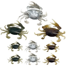 shymie Crab Lure, Worm, Crab Worm, Crab Worm, Octopus Fishing, Fake Octopus Fishing, Octopus Fishhook, Fishing Hook, Sea Fishing, 3 Colors, Set of 3