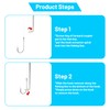 Omoojee Fish Hook Remover Tool, 4PCS Fishing Hook Quick Removal