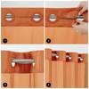 No Hook Shower Curtain with Snap in Fabric Liner, Waffle