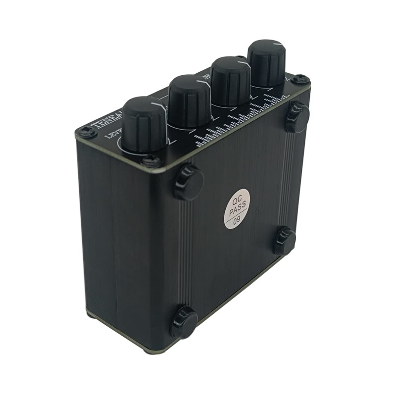 TENEALAY 4-Channel RCA Audio mixer Stereo line levels control Box
