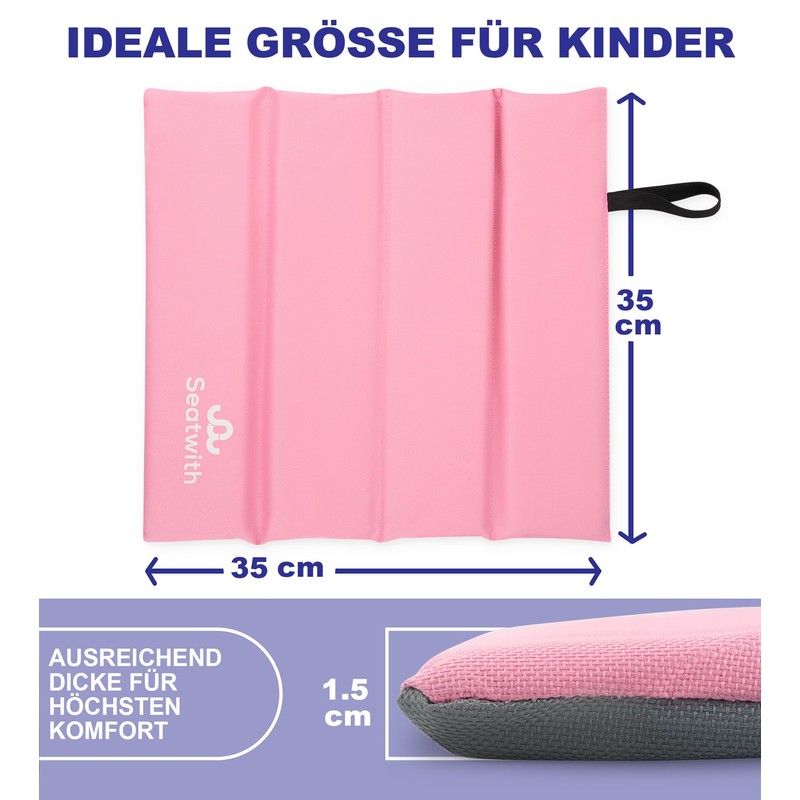 Children's Outdoor Seat Cushion - Pink