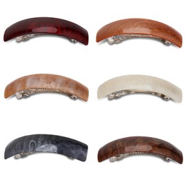 WEZCHUGHAOL 6 Pieces Retro Acrylic Hair Clips, Womens Hair Accessories, Hair Clasps, Hair Clips For Women, Retro Large Hair Clips