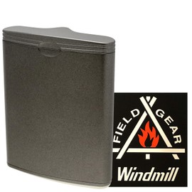 Windmill 5913005 Handheld Ashtray Sliding Honeycomb 3 Airtight Gunmetal with Special Sticker