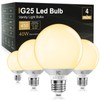 TJOY G25 LED Globe Light Bulbs, Vanity Light Bulb for