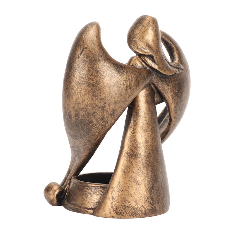Candle Holder Resin Candlestick Base Angel Figurine Design Home Decoration