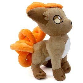 PK VULPIX Pkm 10 in. Plush (Rokon Gen 1 Red Blue Fire Type Anime Soft Plushie Doll)