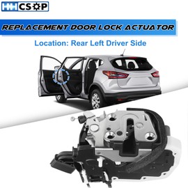 Rear Left Driver Side Door Lock Actuator Latch Assembly Replacement for Nissan Rogue 2008 2009 2010 2011 2012 2013 2014 2015 Rogue Select Sport Utility 2014 2015 Replaces# 82501-JM00A 937-268 937268