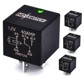 HD Switch (3 Pack) 12V 40A Waterproof Relay Replaces Exmark Navigator, Next Lazer, Lazer Z Series w/LED Indicator Light & Dielectric Grease