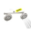 Chomley Double Shower Head with Built-in 2 Shut Off Valve,