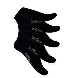 SGS 5-10 Bamboo Socks Trainers Men Women Bamboo Socks, 5 x black.