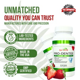 Prodentee Gums and Teeth Health，3.5 Billion Advanced Oral Support for Long Lasting Fresh Breath and Reduce Mouth Bad Breath. Immune Health for Ear. Nose and Throat-Chewable 30 Soft Tablets-1 Pack