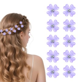 Pack of 10 Hair Clips Flower Small Flowers Hair Clips Bridal Hair Accessories Small Hair Clips Flowers Wedding Hair Clips Women's Flowers Hair Clip Flowers Hair Clip