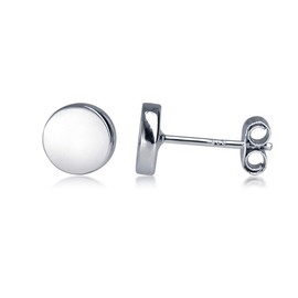 Hanfly - Pendientes de Plata de Ley con Diseño de Lunares, Pequeños Arete Redondos