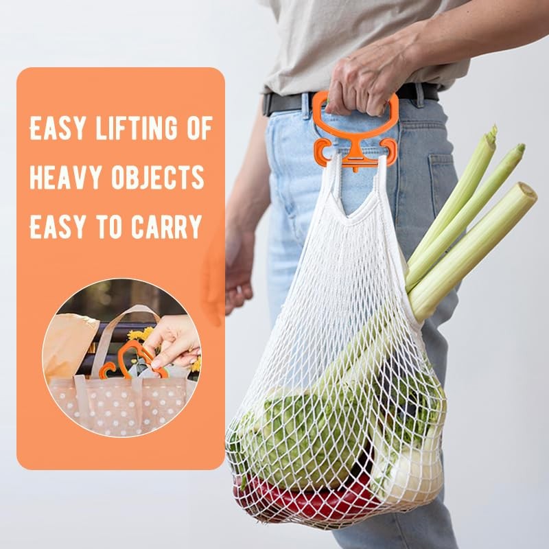 Weesdsio 2 Pack Grocery Bag Carrier, Grocery Bag Holder Shopping