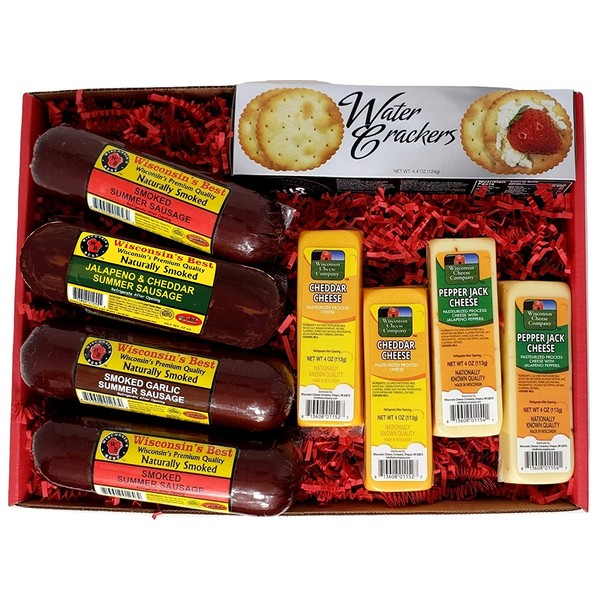 Wisconsin's Best Cheese & Sausage Tailgating Gift Basket