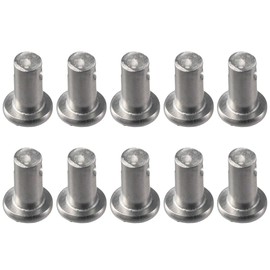 Single Hole Clevis Pins 10Pcs T Shape 304 Stainless Steel Clevis Pins?Durable M6x12/20/25/30/40mm Flat Head