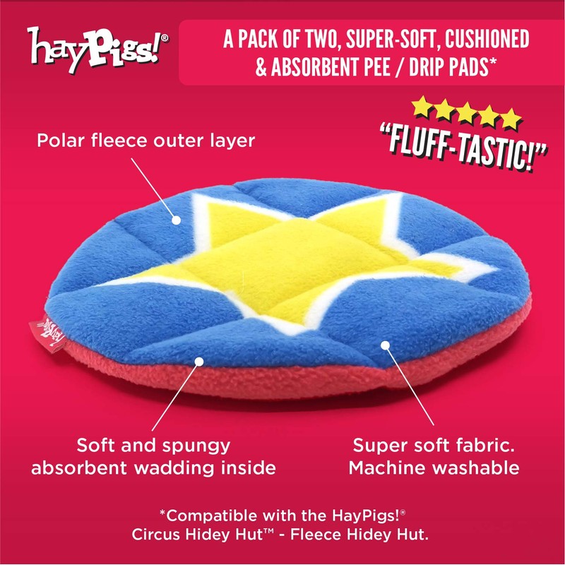 HAYPIGS Guinea Pig Toys and Accessories - Circus Themed Fleece