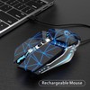 TENMOS T12 Wireless Gaming Mouse Rechargeable, 2.4G Silent Optical Wireless