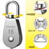 Rissei Swivel Pulley Set - Stainless Steel Rope Pulley for