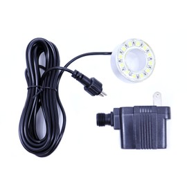 Ocean Mist LR-D12C1 Pond Fountain and Garden 12 LED Color Changing Ring Light - RBG