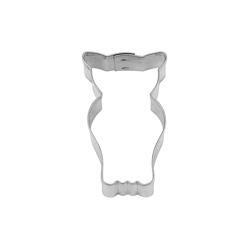 Staedter Stainless Steel Owl Cookie Cutter, Silver, 6 cm