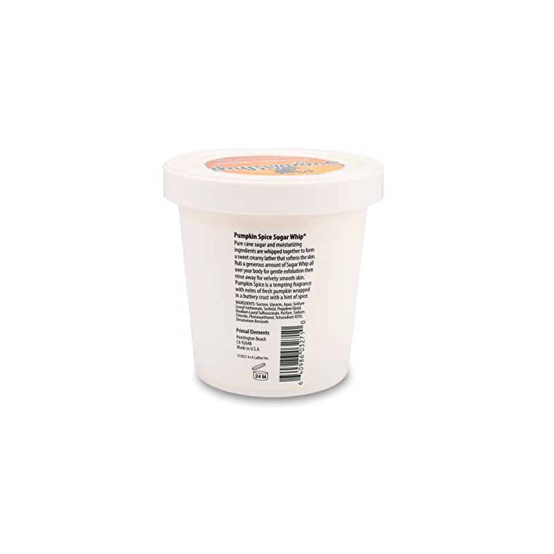 Primal Elements Special Edition Sugar Whip, Pumpkin Spice, 10 onzas