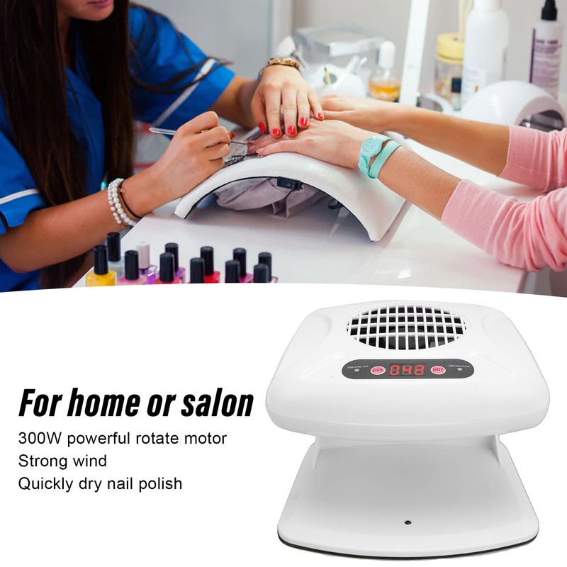 Single Hand Nail Air Dryer Warm Cool Wind Automatic Sensor