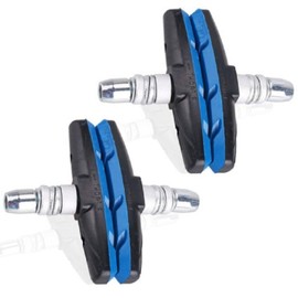 Französische Marke Fahrradbremse | 4er Set | - V-Brake für Fahrrad Bremssattel | 70mm | Bremsbelag für Fahrrad/Mountainbike/Mountainbike - Fahrrad Bremsbeläge mit Muttern