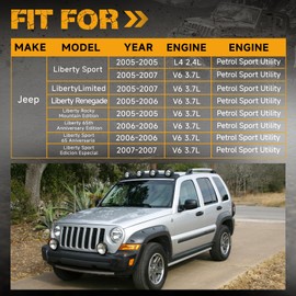 E7199M Electric Fuel Pump Module Assembly with Sending Unit Fit for Jeep Liberty 2005 2006 2007, 2.4L 3.7L, Gas Replace OE 5140829AD, 68011583AA, 68011583AB, 67752, 67753, FG0929, P76100M