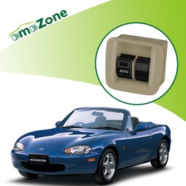 omoZone Center Console Auto Power Window Switch Auto Down Up Beige Compatible with 1998-2000 Mazda Miata Replaces NC11-66-350B-80